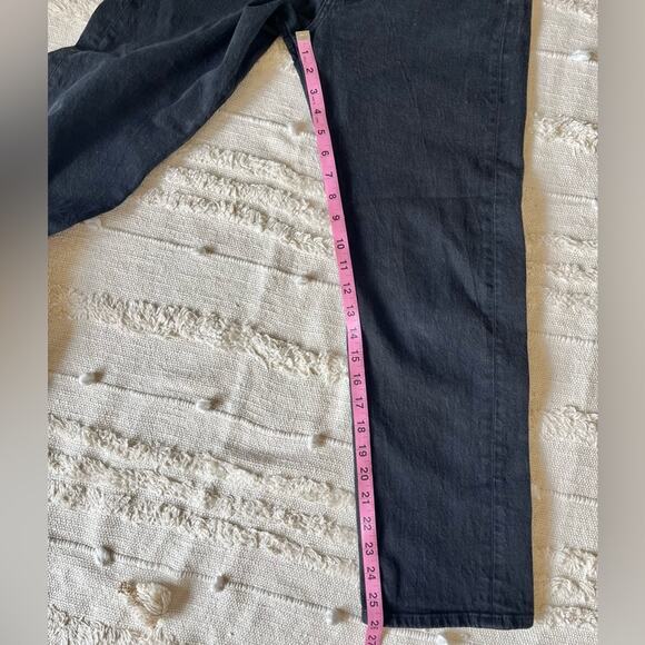 Levi’s Wedgie Straight Ankle black cropped Jeans size 27 - Picture 8 of 9